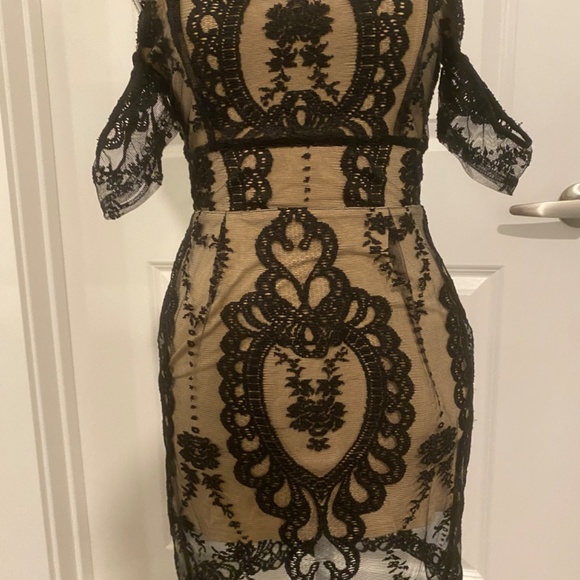 Vintage BLACK Chic For Love & Lemons Vienna women’s Lace Dress XS - Picture 8 of 10